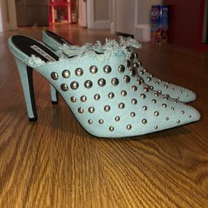 Cape Robbin denim mules